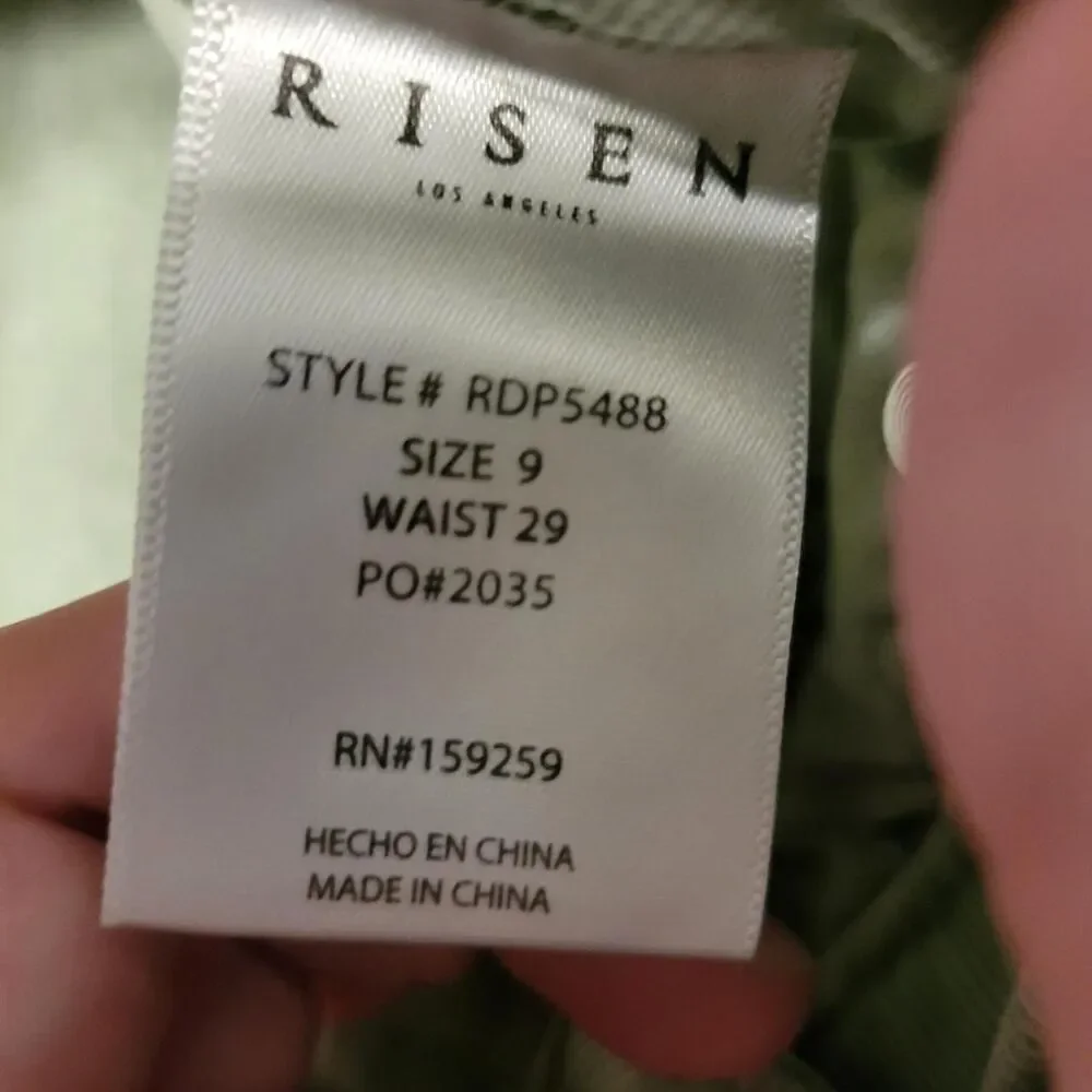 Risen Jeans High Rise Wide Leg Cargo Pants